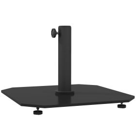Square Patio Umbrella Base, 41 lbs Metal Umbrella Stand Base with Adjustable Foot Pads