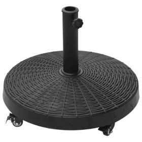 20.5" Heavy Duty Umbrella Stand, 50 lbs. Umbrella Base for 1.5" or 2" Umbrella Poles, Patio Market Stand for Deck, Black