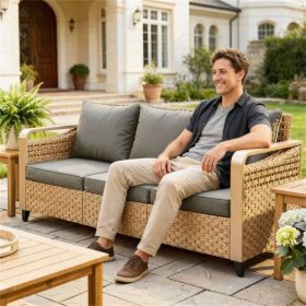 Rattan sofa, outdoor sofa, terrace sofa, balcony sofa
