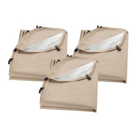Sun Shade Sail Canopy Covers, Fit for 12 x 11 ft Screen House Tent, Sun Protection, 5.51 x 4.59 ft 300D Oxford Silver-Coated Fabric