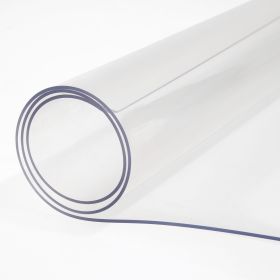 Plastic Table Cover, 42"x80"x0.08", Transparent PVC Table Protector, Rectangle Clear Desk Mat